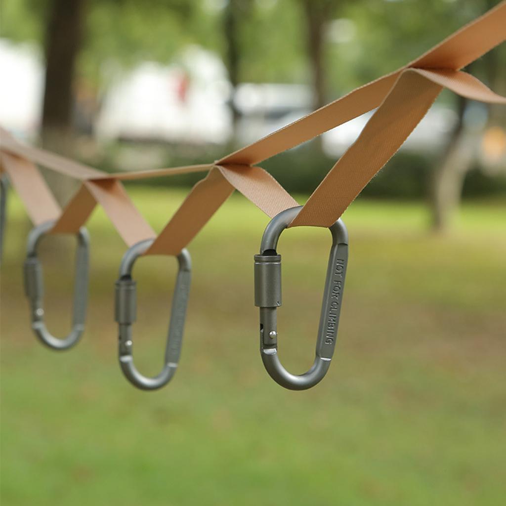 Camping Lanyard Rope Campsite Storage Strap Portable Accessories Champagne