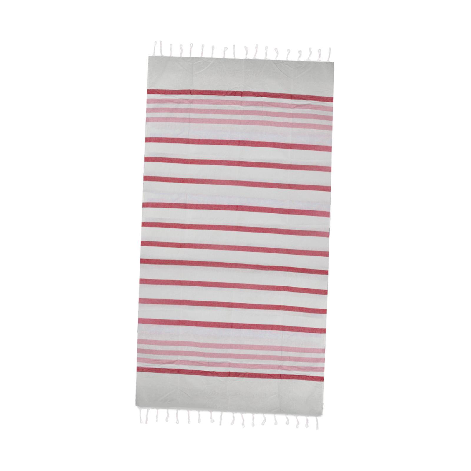 Large Beach Towels Hotel Stripe Pool Towel Blend 90x190cm red pink