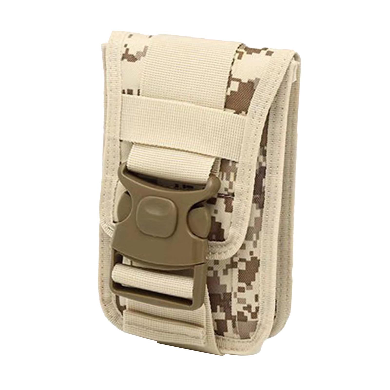 Molle Phone Pouch Waist Pack Utility Belt Pouch Universal Molle Attachment Beige