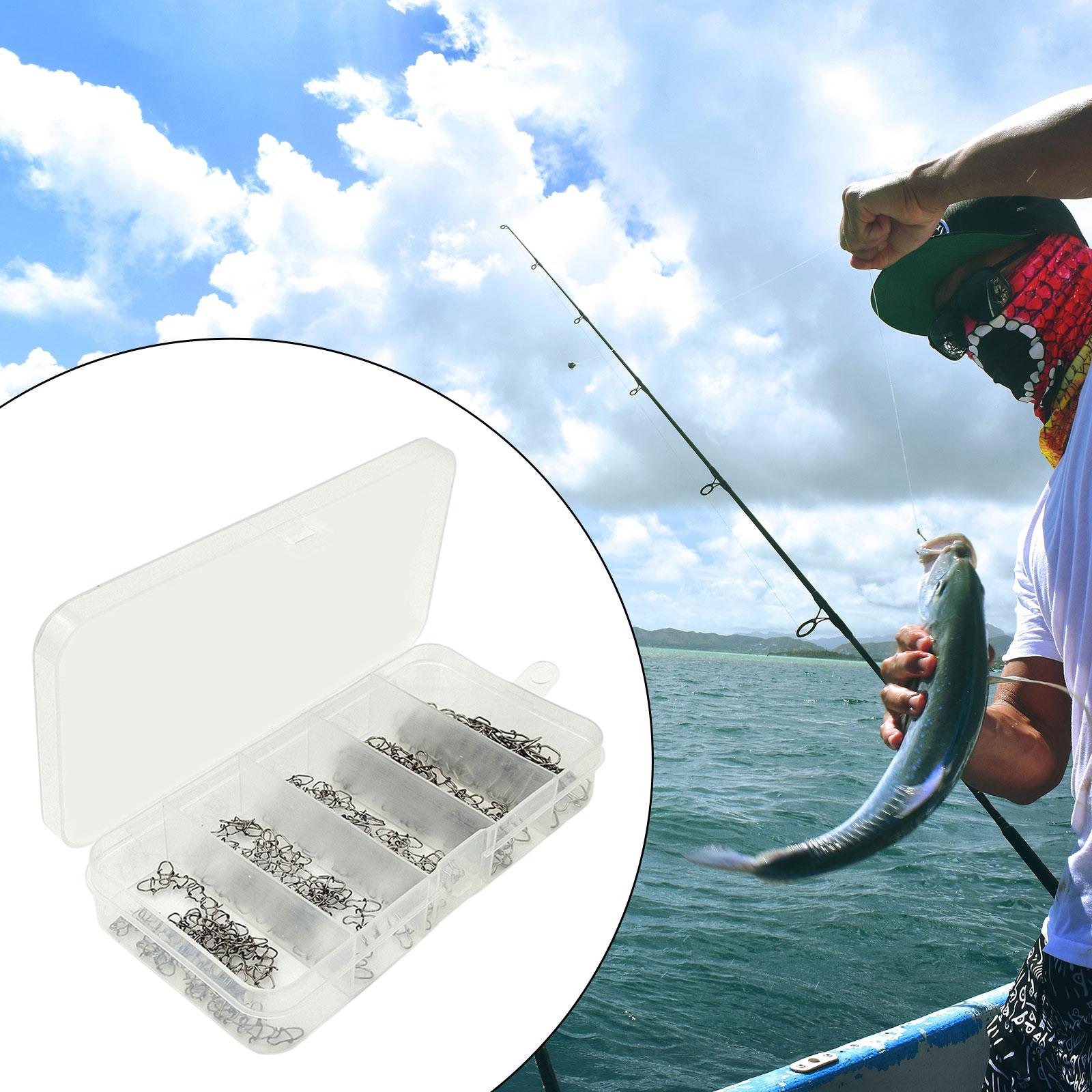 250Pcs Fishing Snaps Compact Fishing Gear Lightweight Fishing Lure Connector