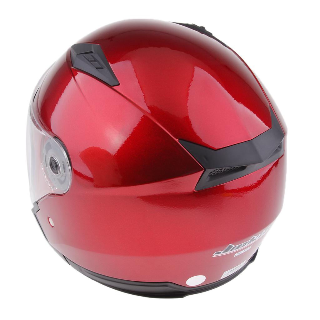 Motorcycle Bike 3/4 Open Face Half Helmet Full Shield ...