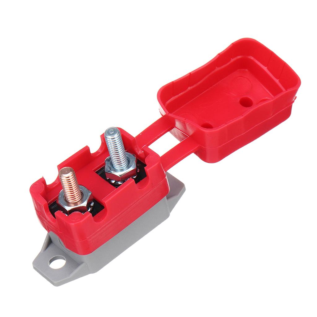 12V / 24V Circuit Breaker & Cover Dual Battery Fuse Automatic Auto Reset 10A