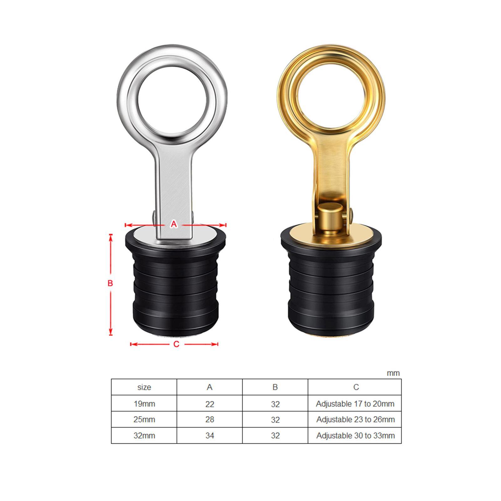 Marine Boat Drain Plug Brass Handle Direct Replaces Accessories 19mm 