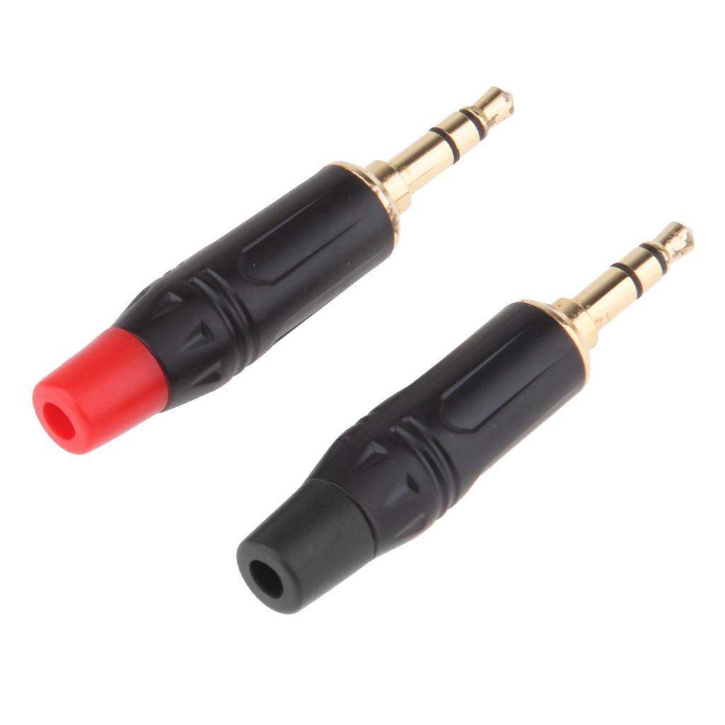 4Pieces 3.5mm 3Pole Male Repair Earphones Audio Solder Jack Plug Adapter