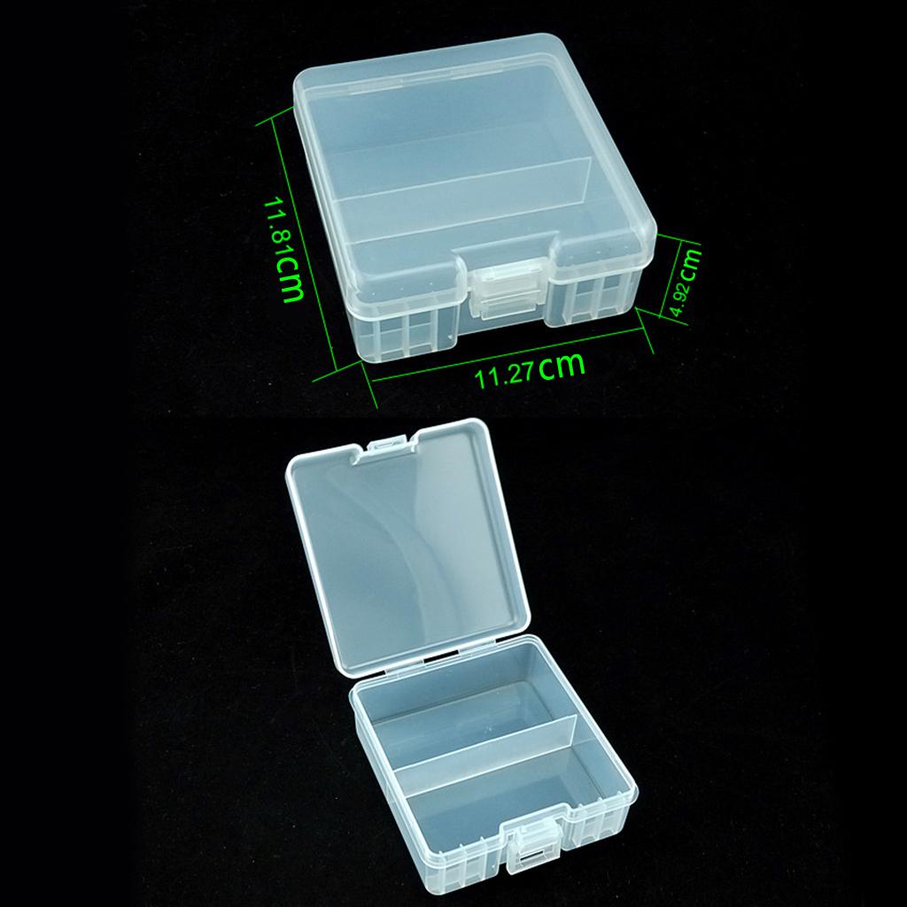 4xClear AAA Plastic Battery Storage Case/Organizer/Holder Holds 100x AAA