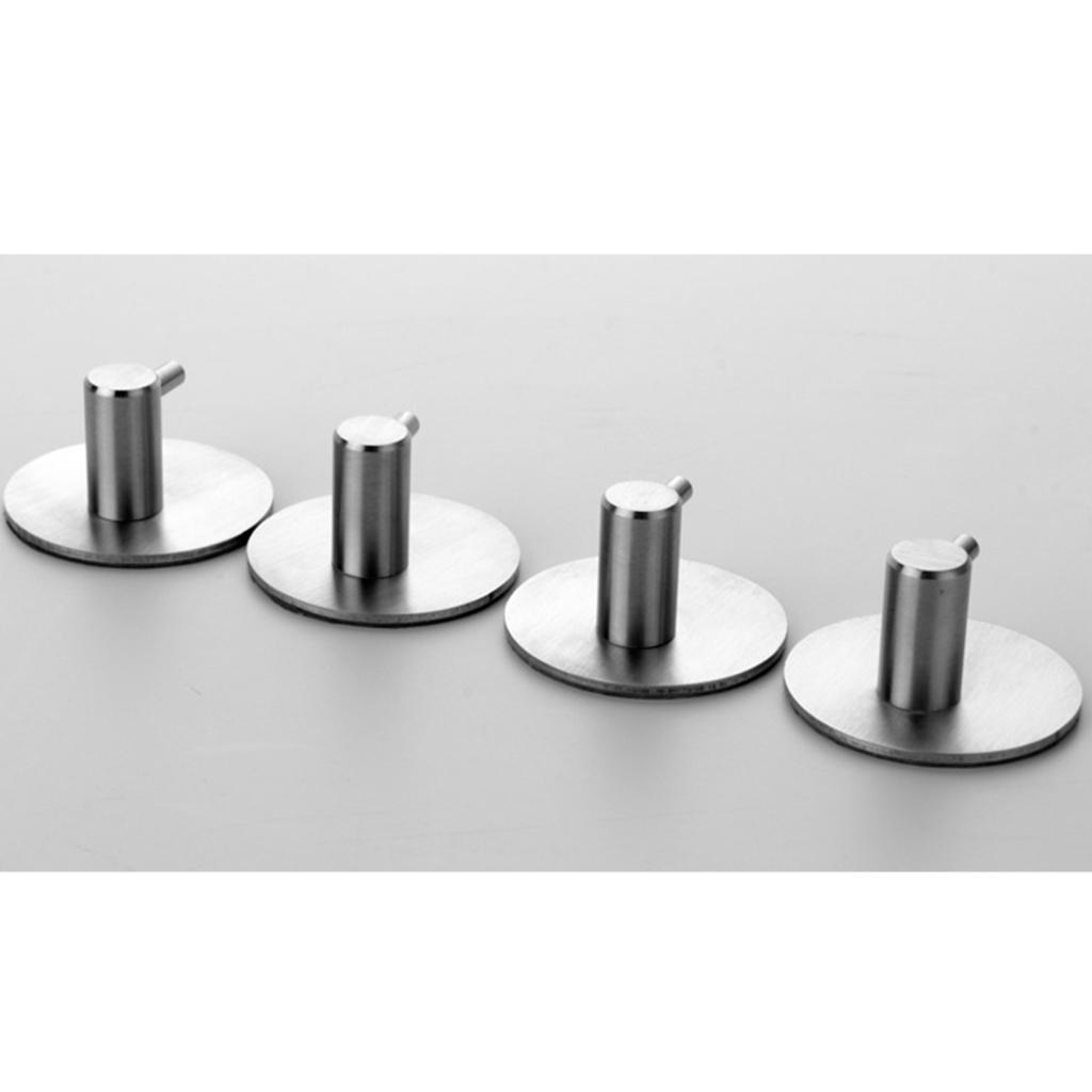 Stainless Steel Door Wall Mounted Hook Towel Clothes Coat Hanger Kitchen