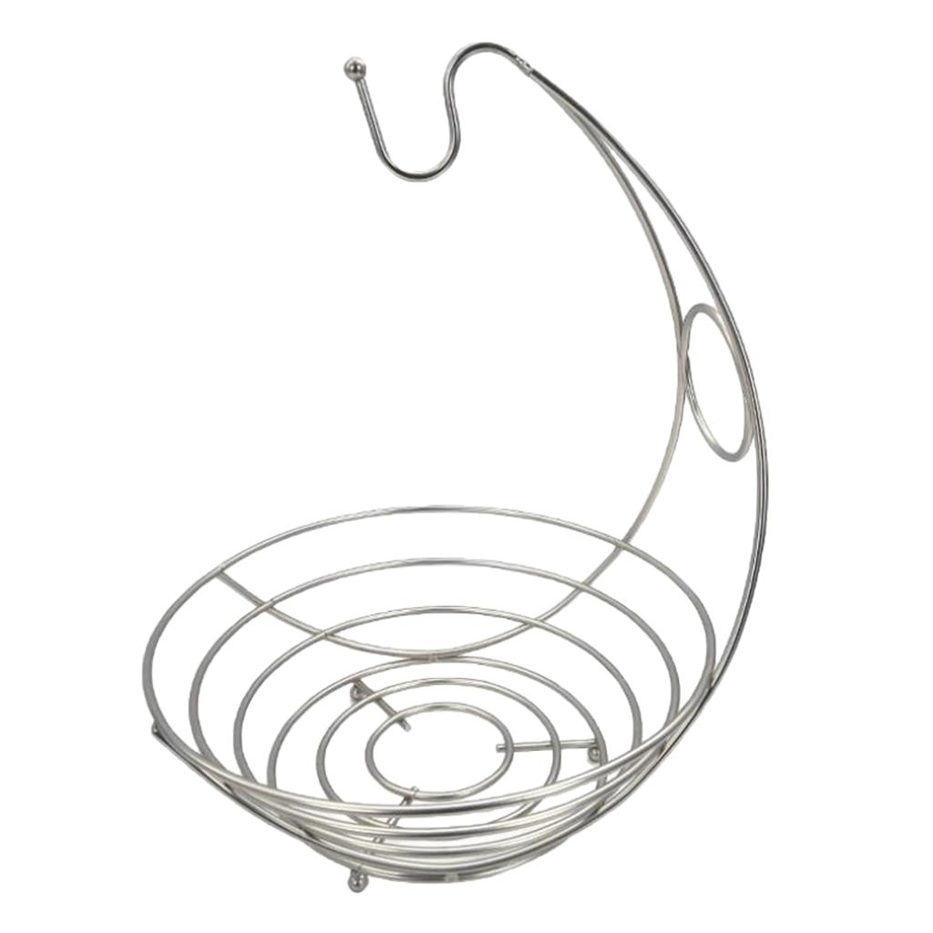 Banana Hanger Tree Holder Fruit Storage Bowl Basket Display Stand Hook