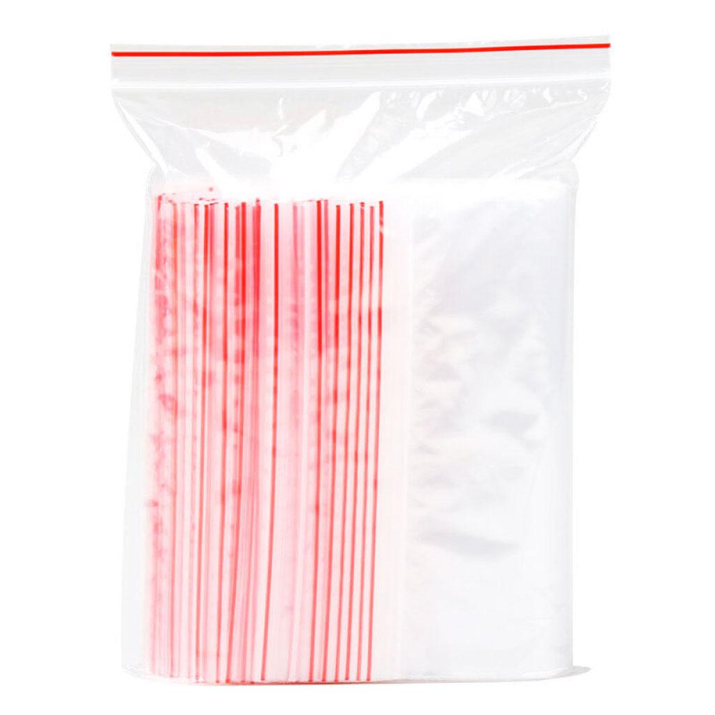 100pcs Sealed Bag Fashion Plastic Packaging Bag Transparent Ziplock Bag 