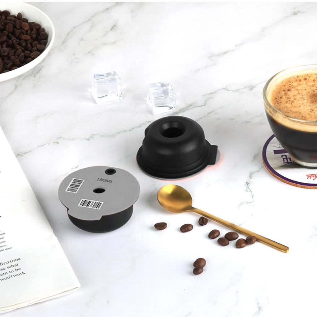 Reusable Coffee Capsule Pod Fits  for Tassimo Machine 60ml Orange+Grey