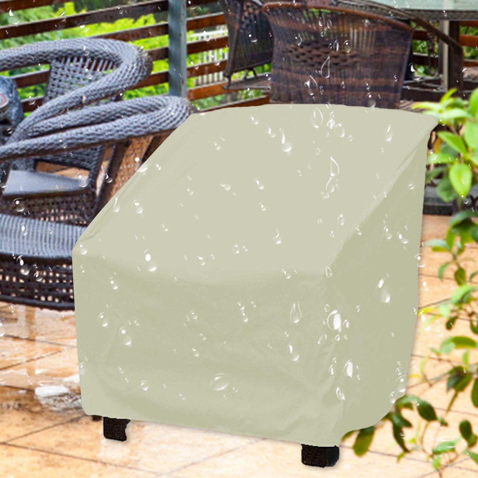 Patio Chair Covers Protection Cover for Garden Patio Furniture Beige S