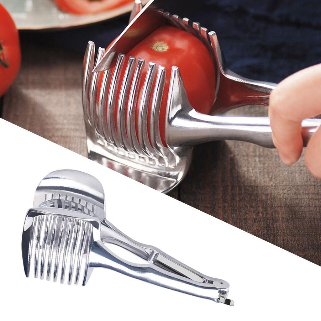 Tomato Slicer Lemon Cutter Aluminum Alloy Round Handheld for Potato Kitchen