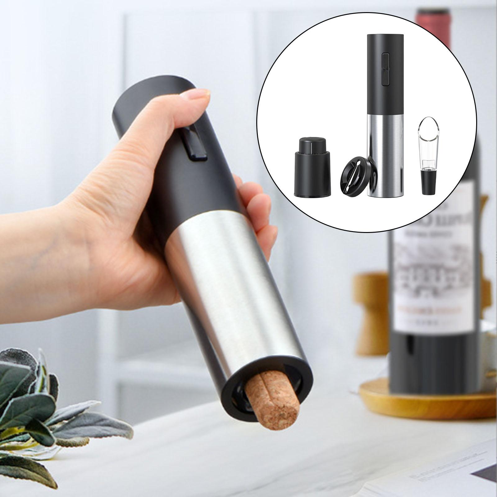 Stainless Steel Electric Wine Bottle Opener for Bar Restaurant Kitchen 4Pcs