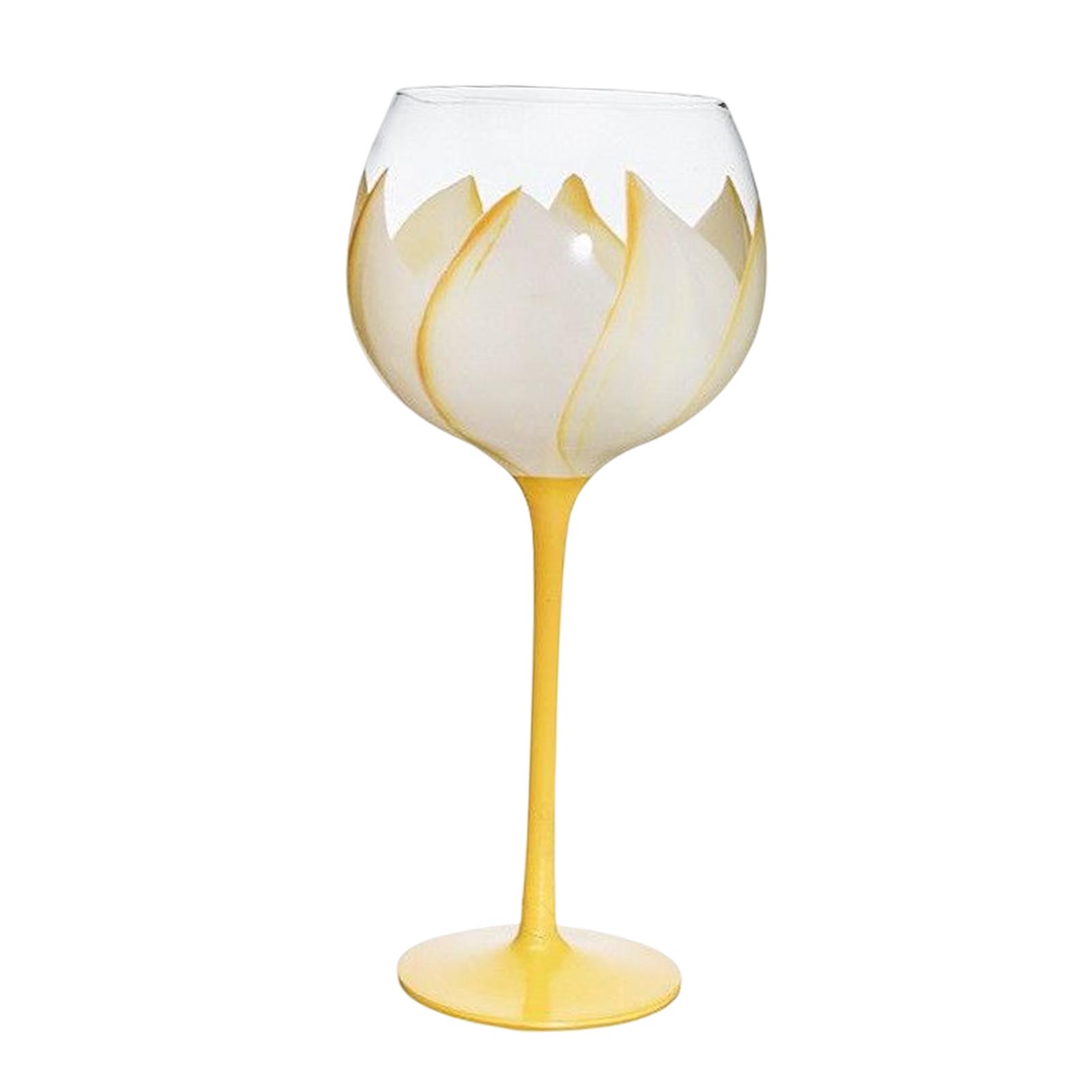 2 Elegant Drinks Glass Glassware Floral 14oz for Party Housewarming