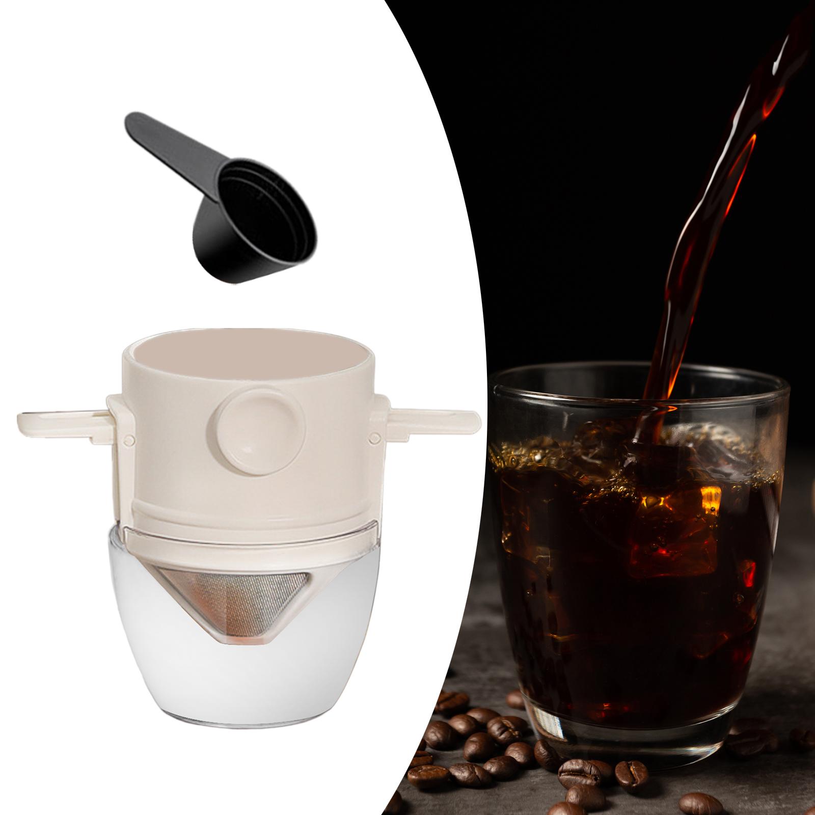Paperless Pour Over Coffee Maker Coffee Accessories for camping White