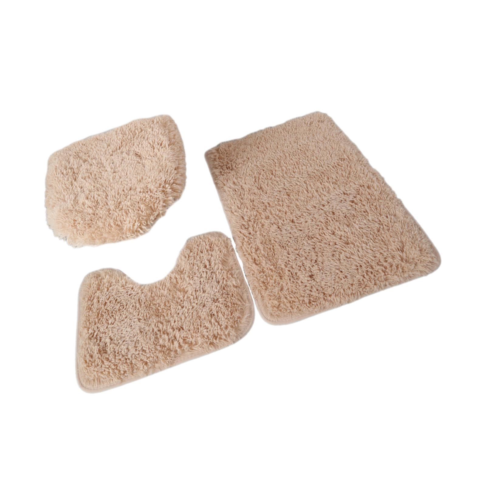 3-Piece Bathroom Rug Set