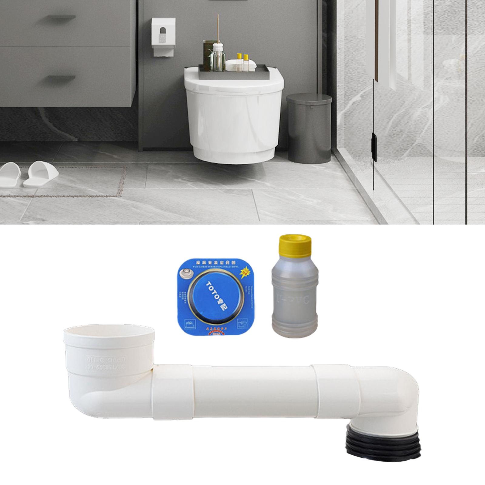 Offset Toilet Flange Repair Extension Drain Pipe Bathroom Sink Closet Flange 50cm