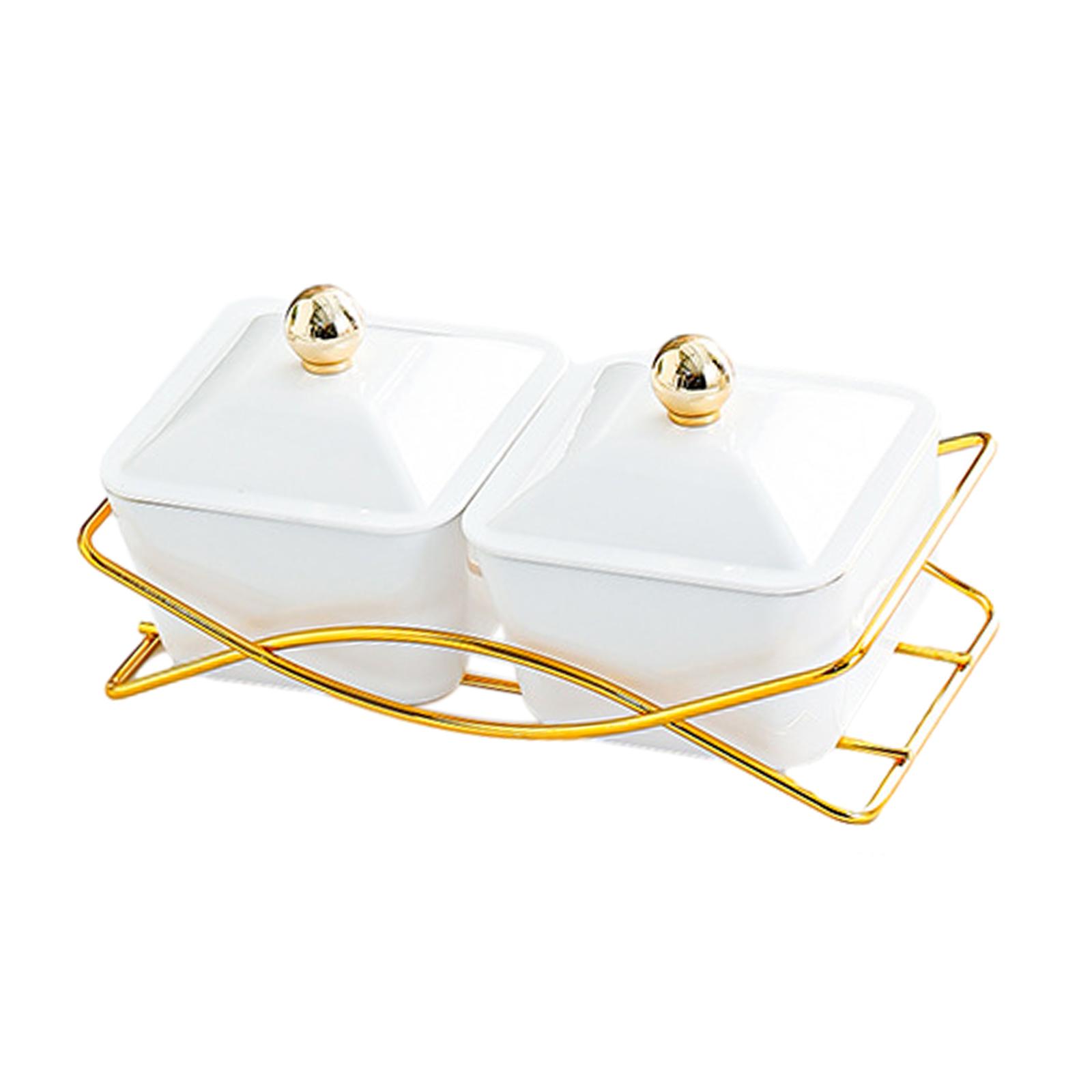 Compartment Appetizer Dish With Lid