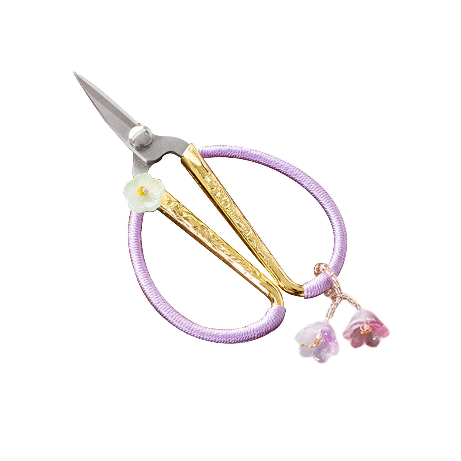Chinese Shears Traditional Chinese Household Scissors for Handicrafts Bonsai Violet