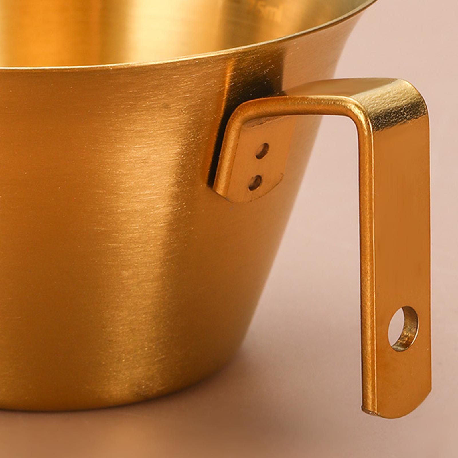 Espresso Pouring Cup Tea Restaurant Stainless Steel 100ml Party Espresso Cup gold
