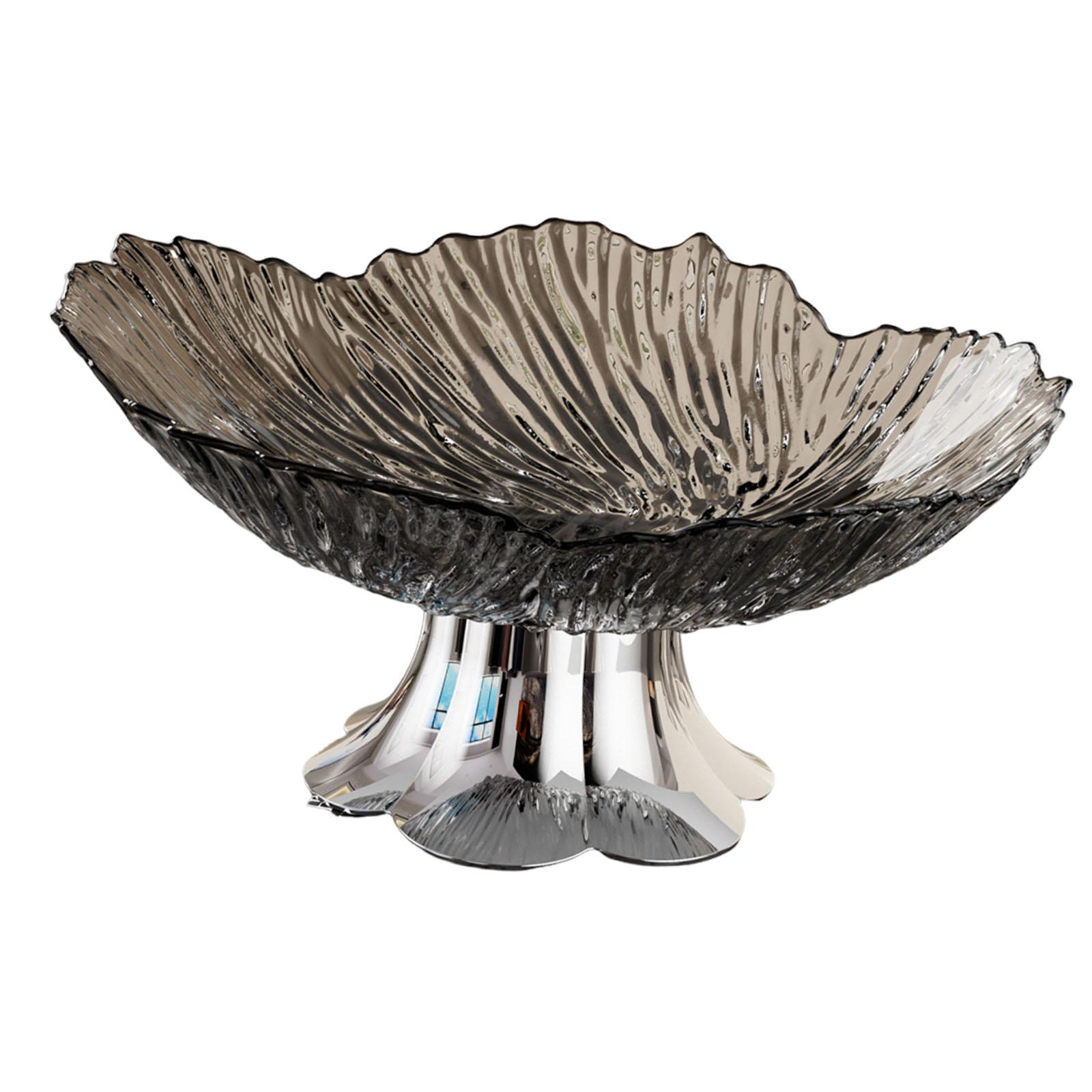 Pedestal Fruit Bowl Black