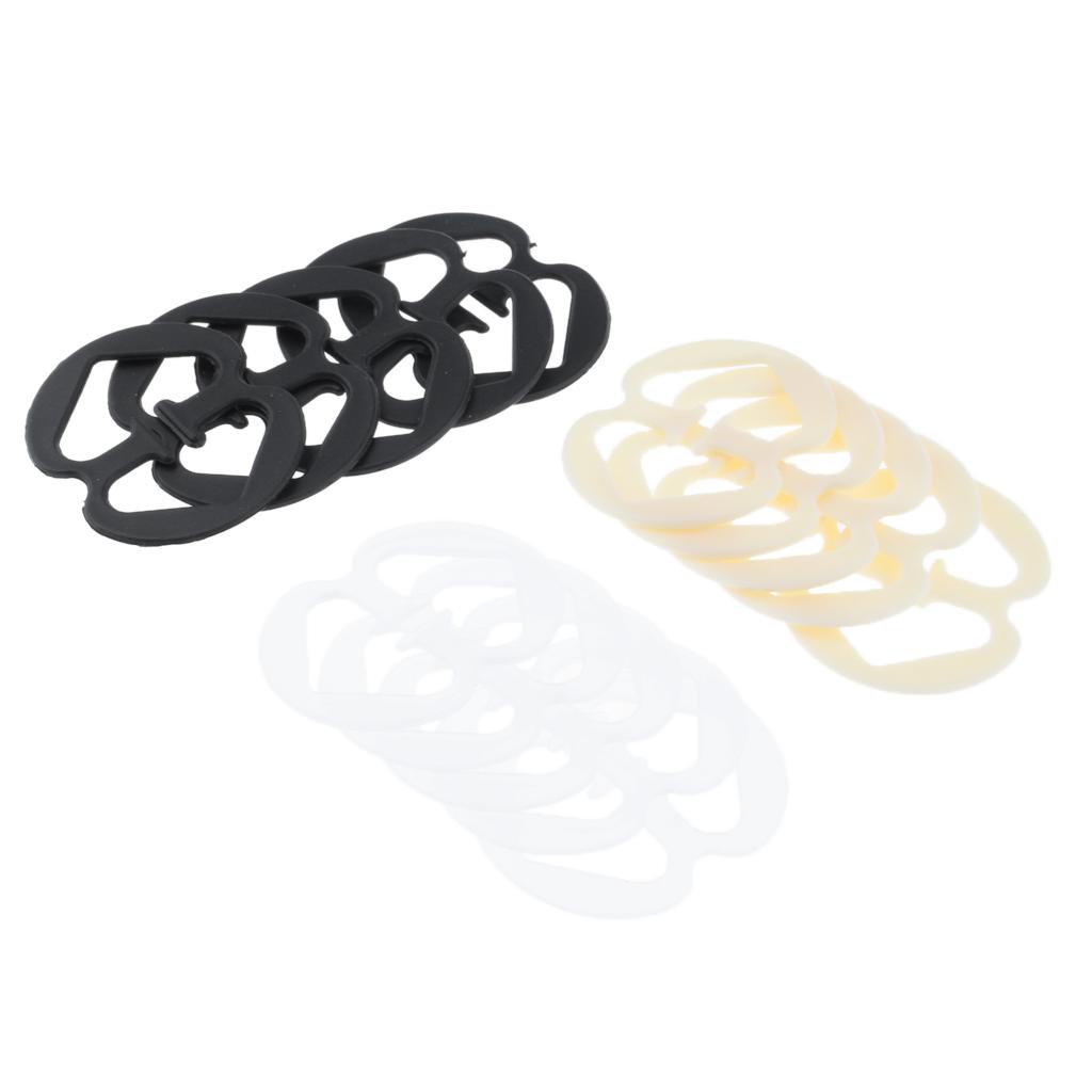 Non-Slip Racerback Bra Strap Holder - Adjustable Elastic Band Clip For Women (Multi-Color, One Size) - View #2