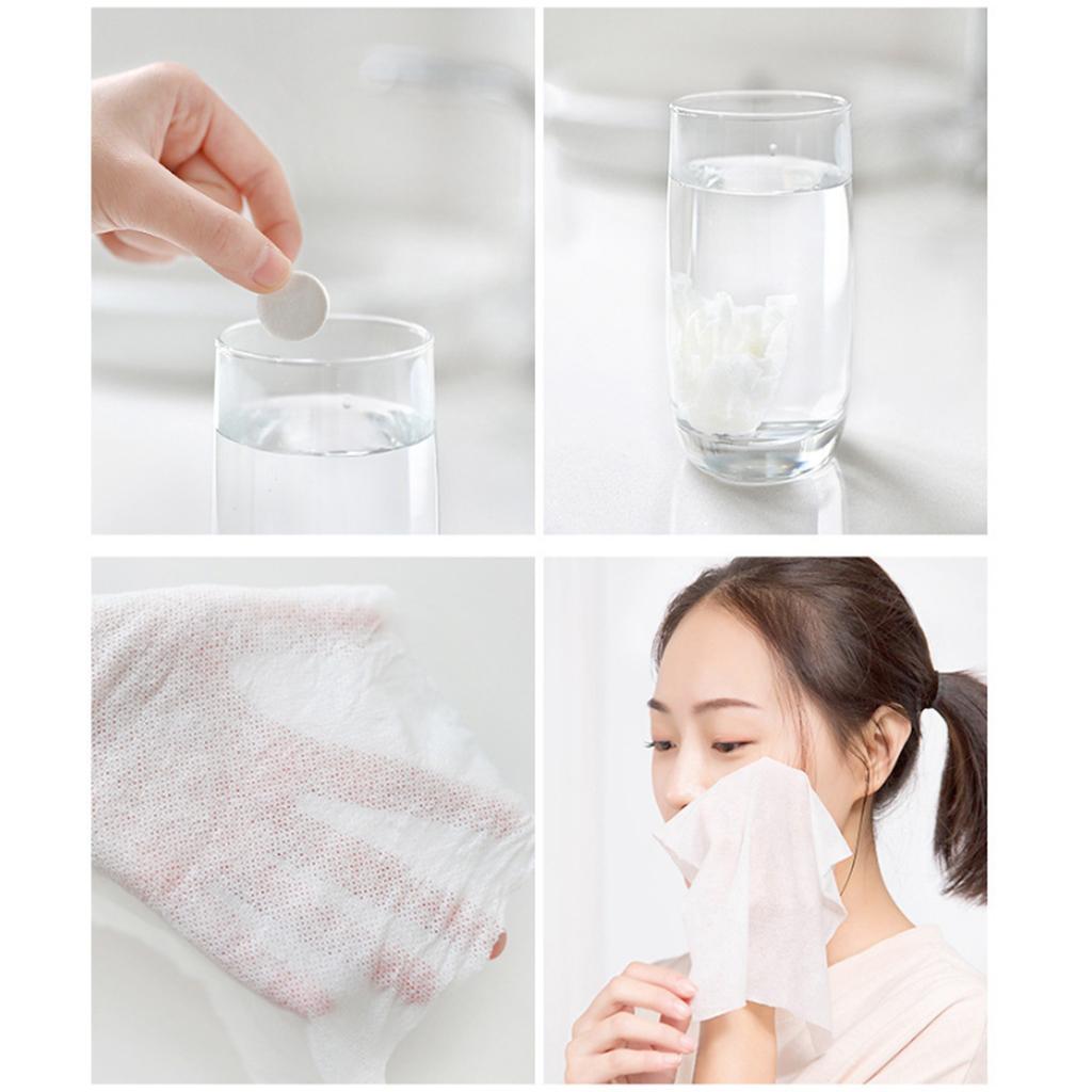 Disposable Facial Cleansing Towels Makeup Removal Cotton Tissue Wipes 50pcs