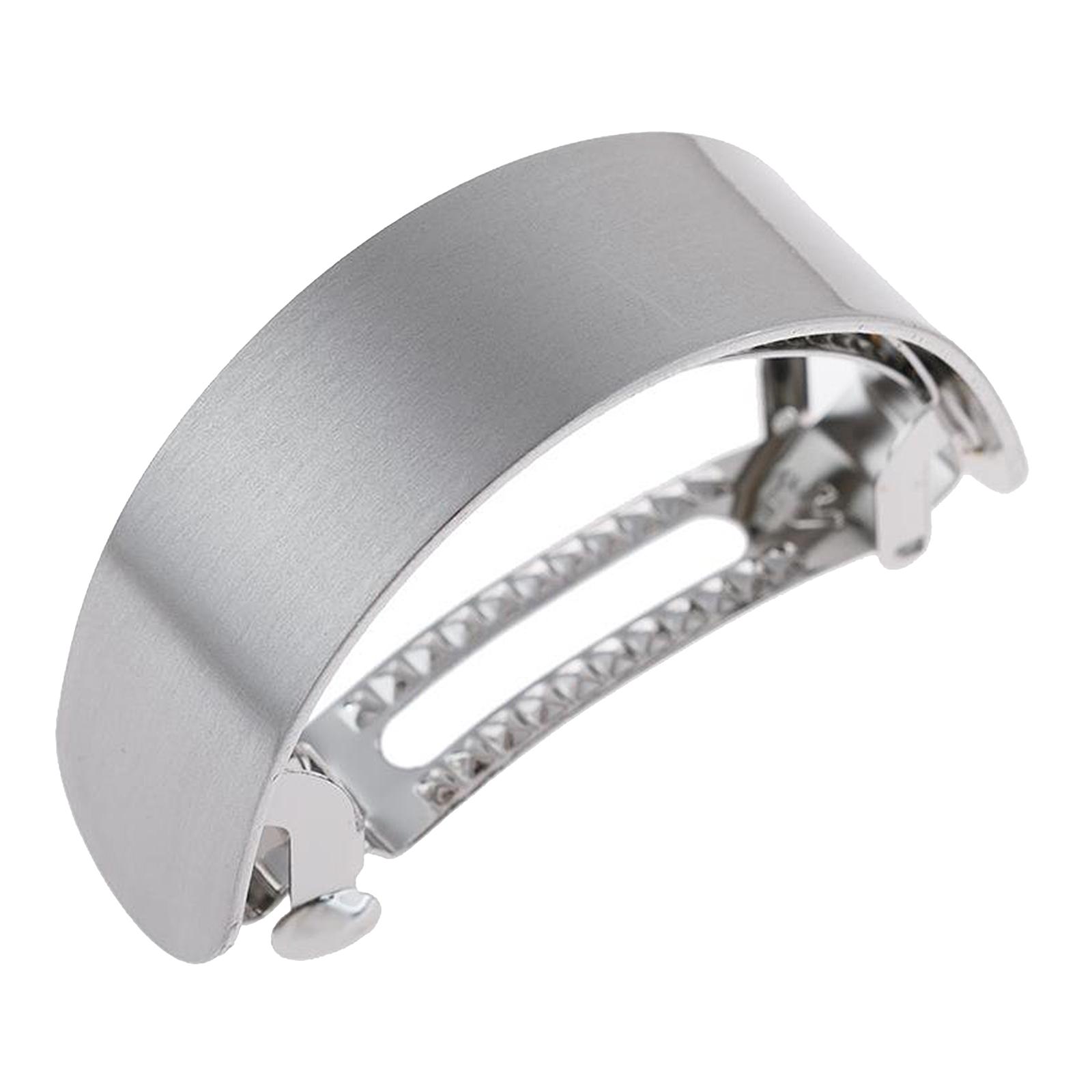 Semicircle Hair Clip Silver