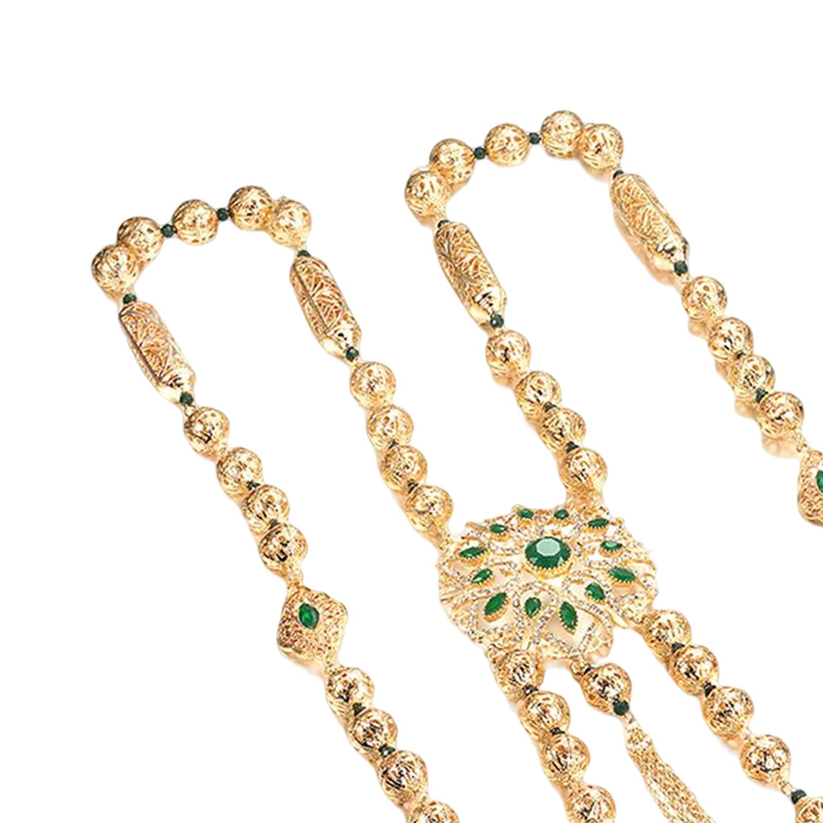 Unique Chest Shoulder Chain Back Holiday Green  