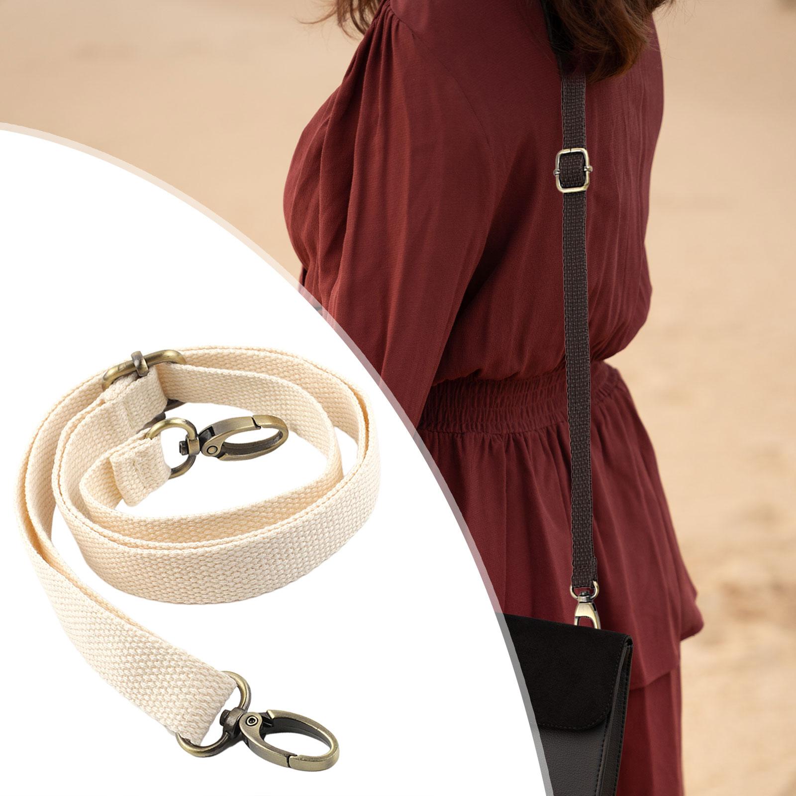Adjustable Shoulder Bag Strap Replacement Accessory Trendy Replaceable Strap Beige White