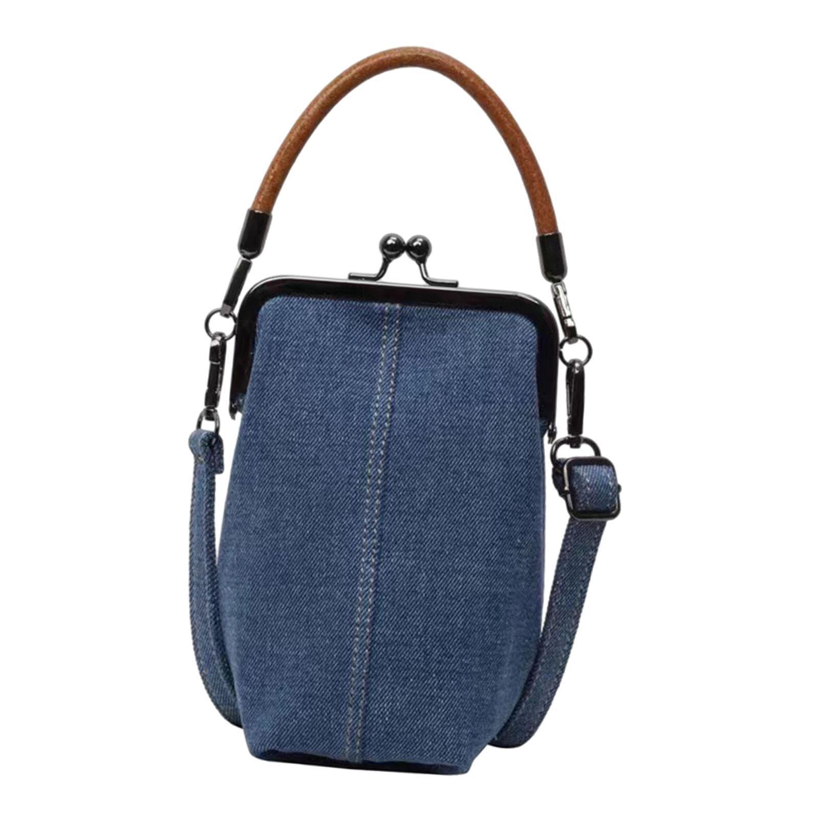 Mini Denim Crossbody Handbag
