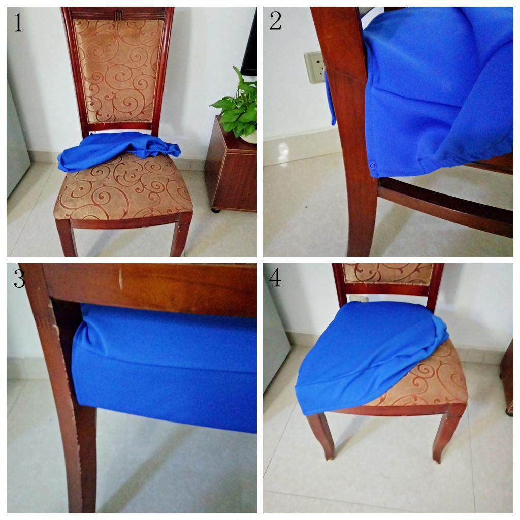 Anti-slip Stretch Dining Chair Seat Pad Cover Slipcover for Home Party