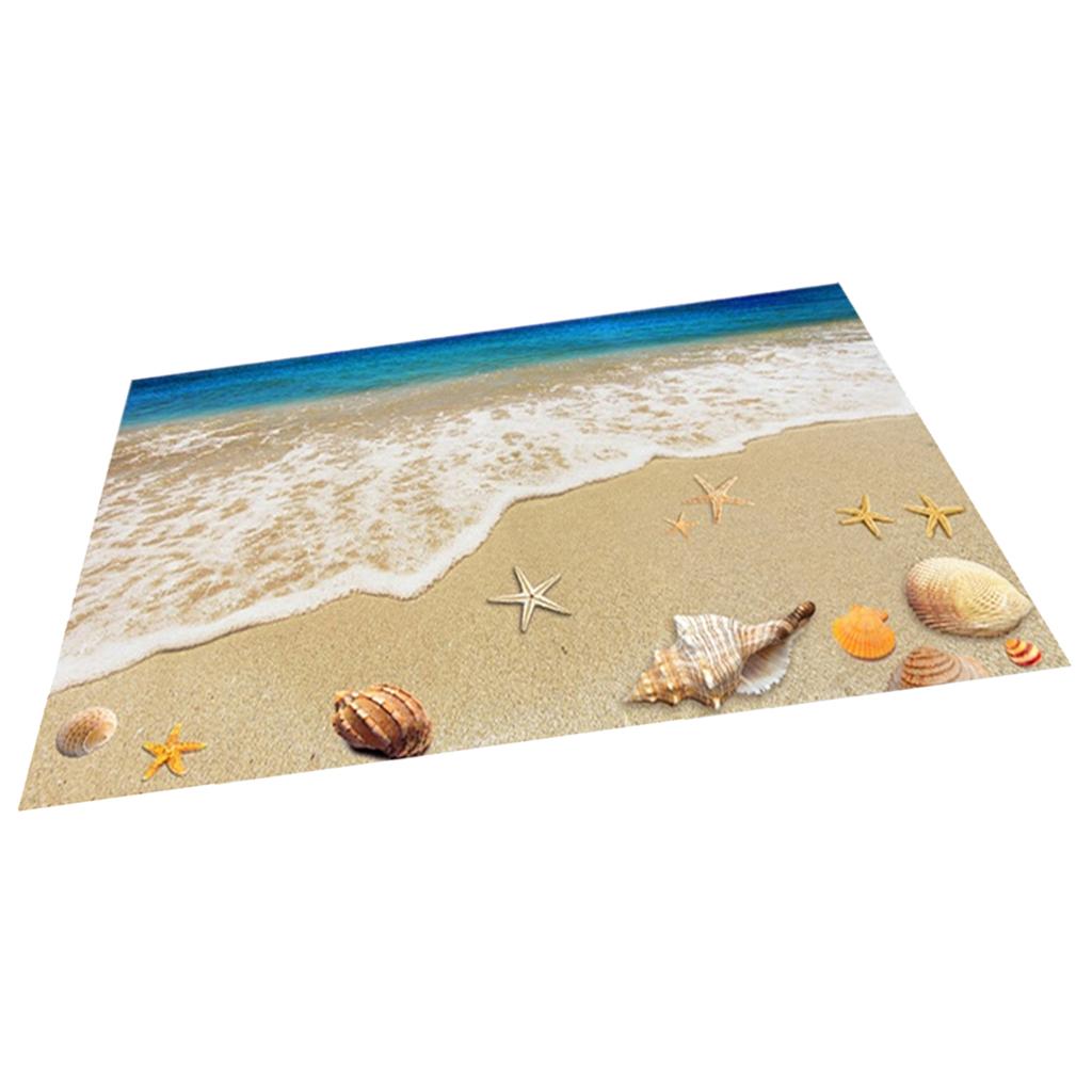 Details About 3d Beach Themed Doormats Rugs Non Slip Floor Mat For Front Door Bathroom