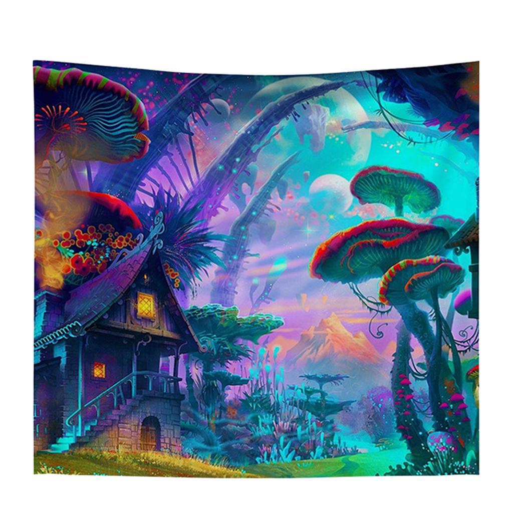 Magic Style 3D Printed Wall Hanging Tapestry Window Curtains 150 x 130cm