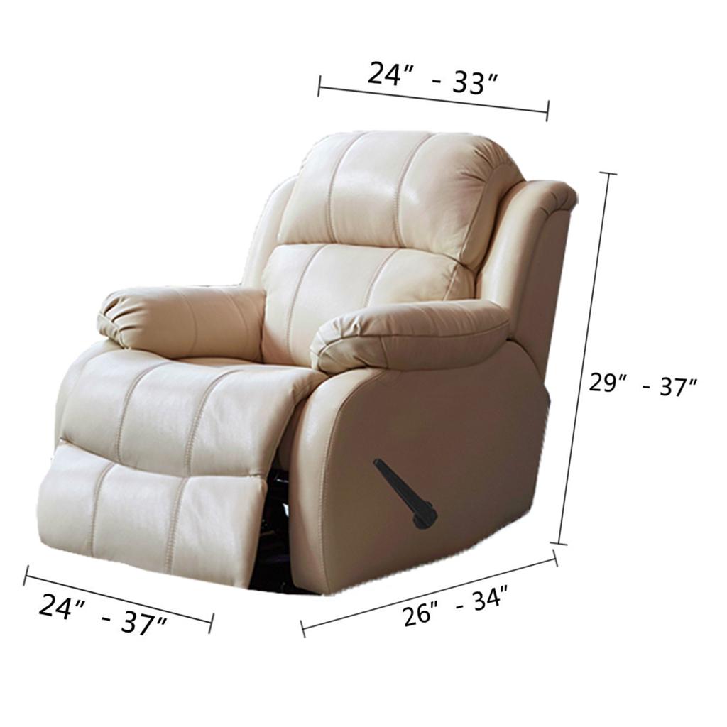 1pc Elastic Recliner Sofa Cover Non Slip Soft Armchair Slipcover Gray