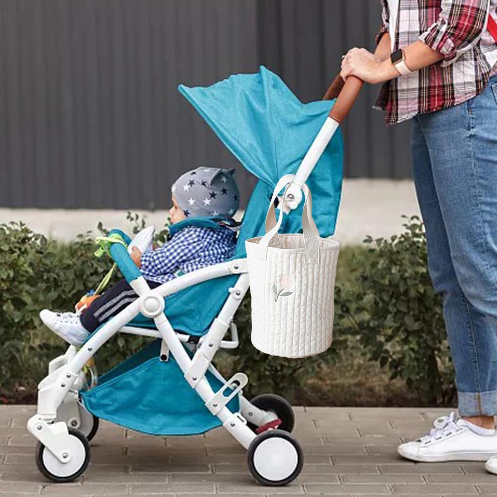 Tote Bag Baby Pushchair Organizer Lightweight Reusable Baby Hamper Tulipa