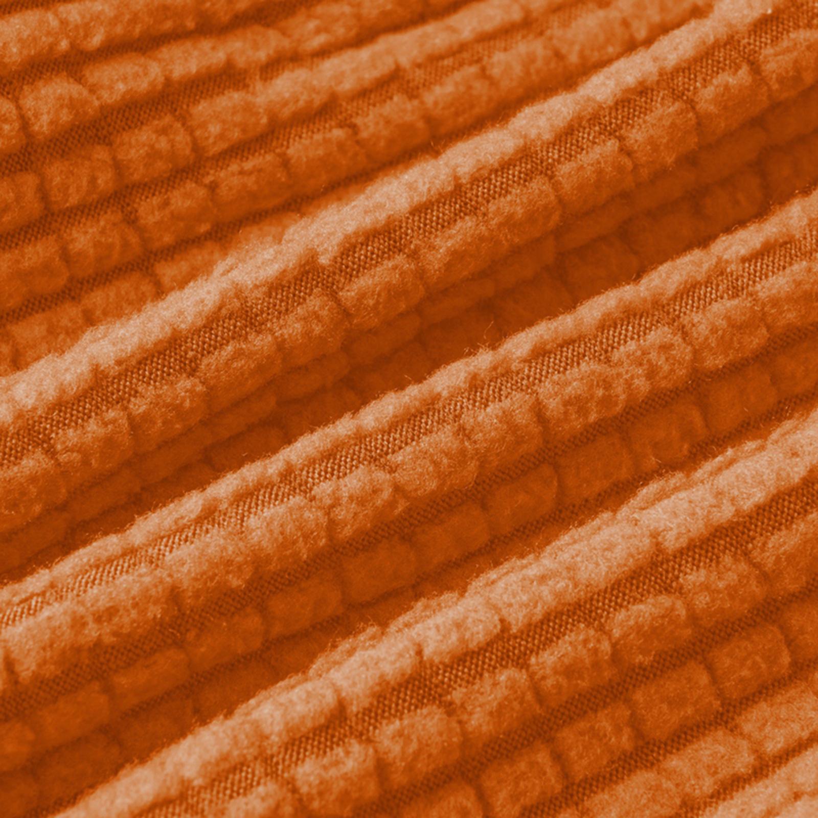 2xLuxury Round Bar Stool Cushion Covers with Elastic Dustproof Slipcover Orange 