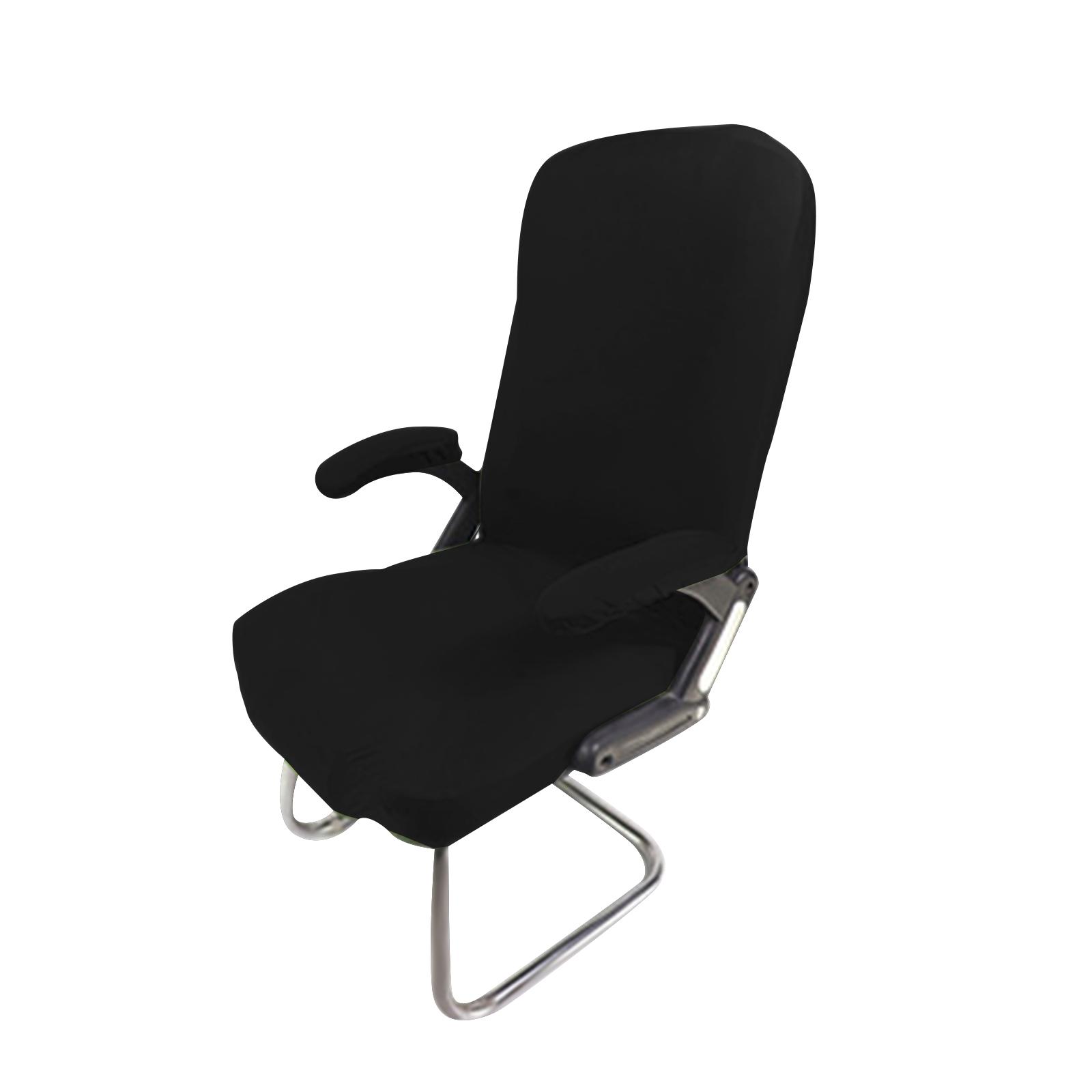 Stretchy Office Armchair Cover Slipcover for Computer Chair Desk Chair black