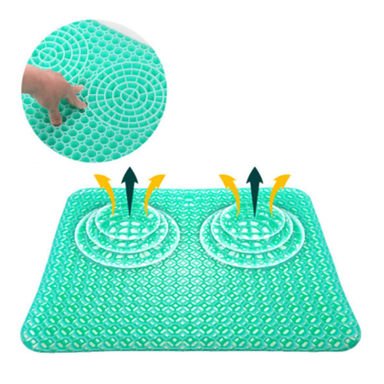 Gel Seat Cushion Comfortable Honeycomb Gel Cushion for Home Traveling CushionWithout Cover