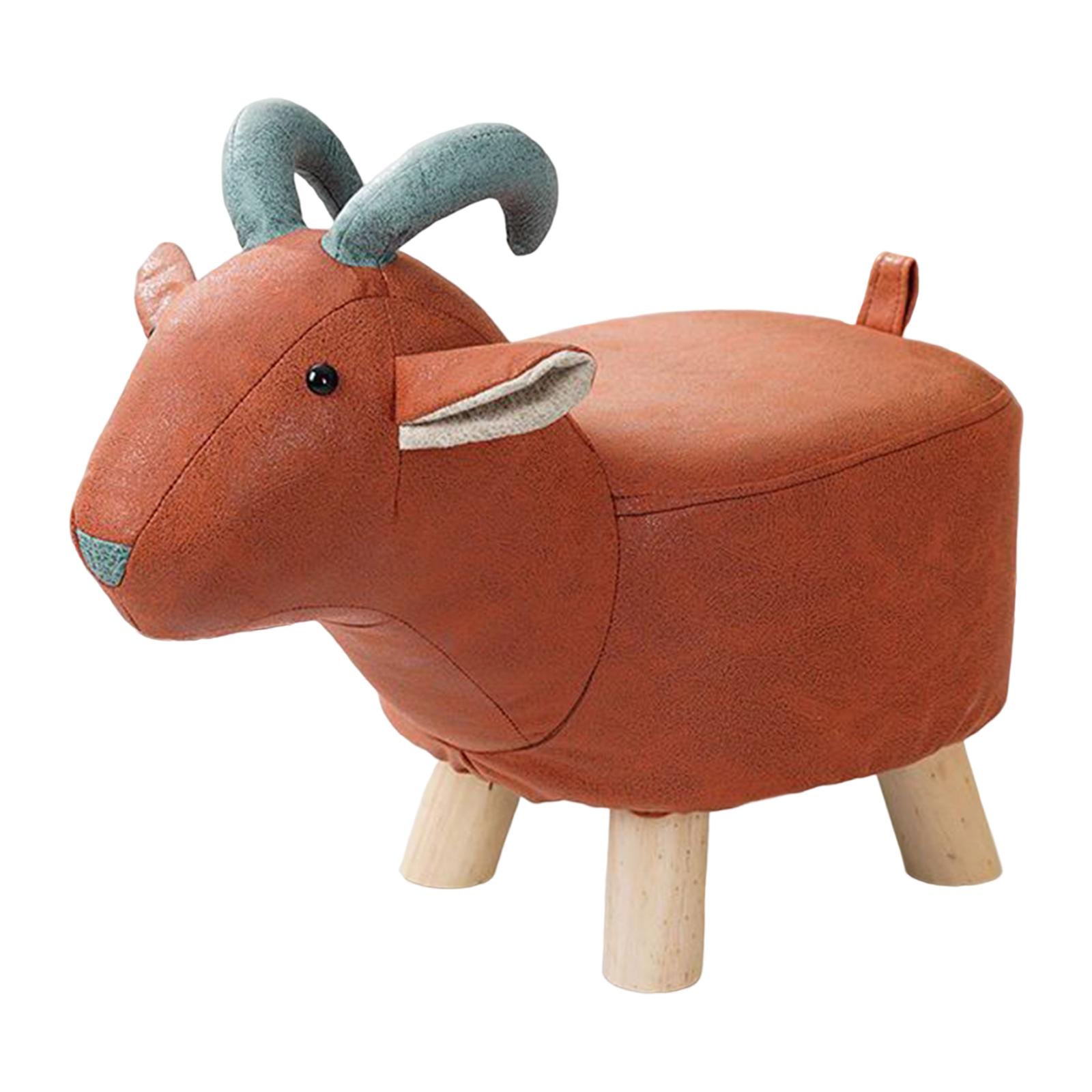 Wood Animal Footstool