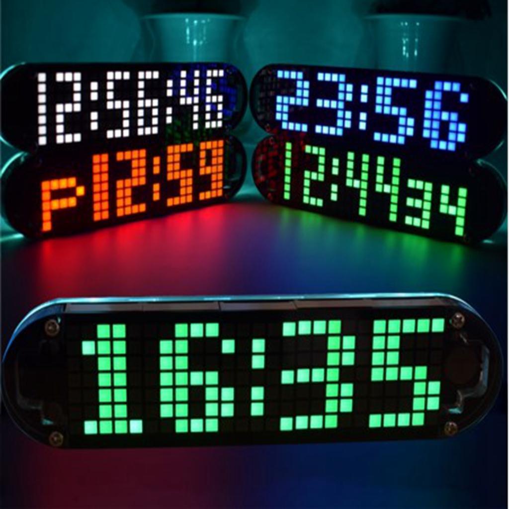 LED Alarm Clock Digital Setting Calendar Date Week Temperature Desk Clock 