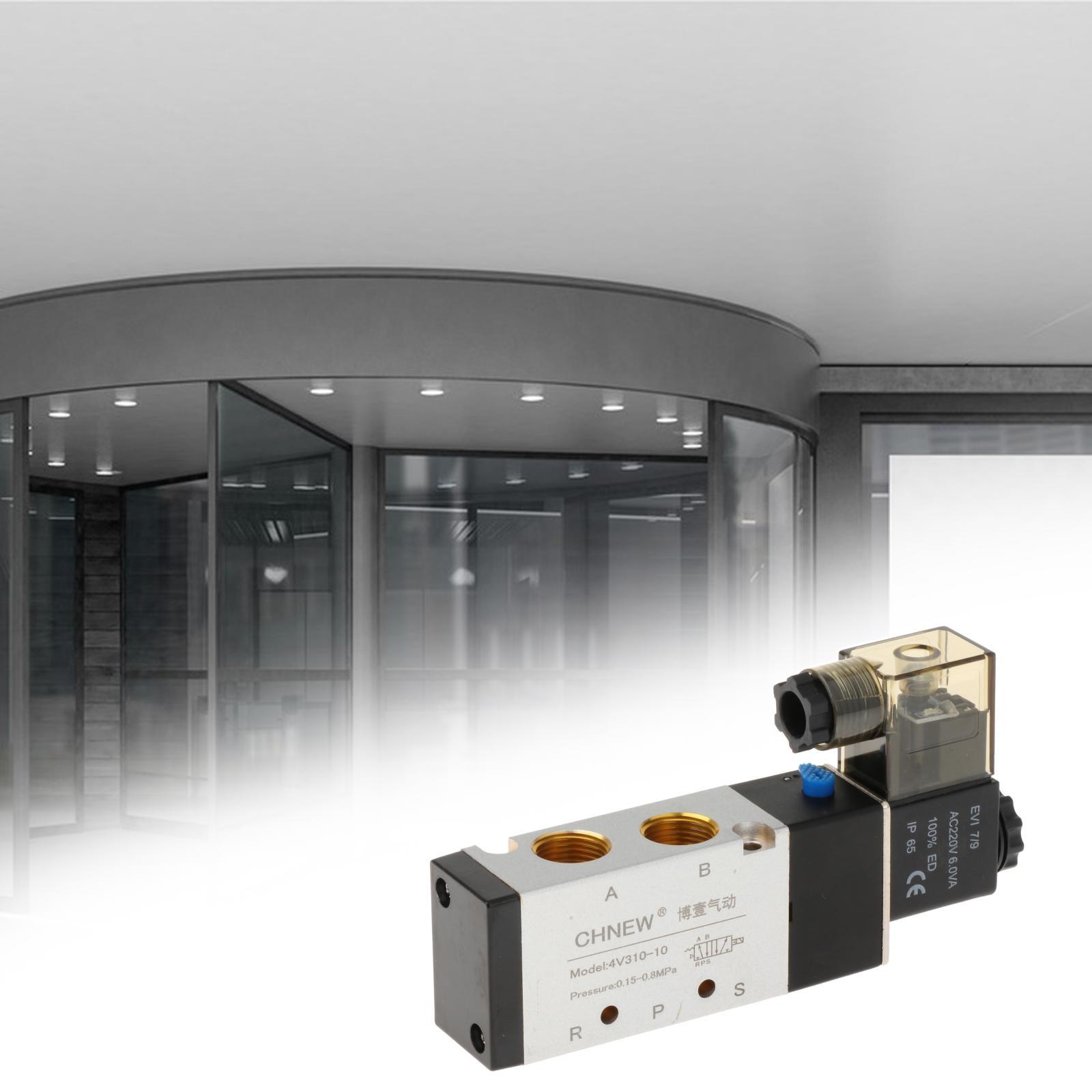 Pneumatic Solenoid Valve IP65 Repair Parts Metal Electric Solenoid Air Valve AC220V