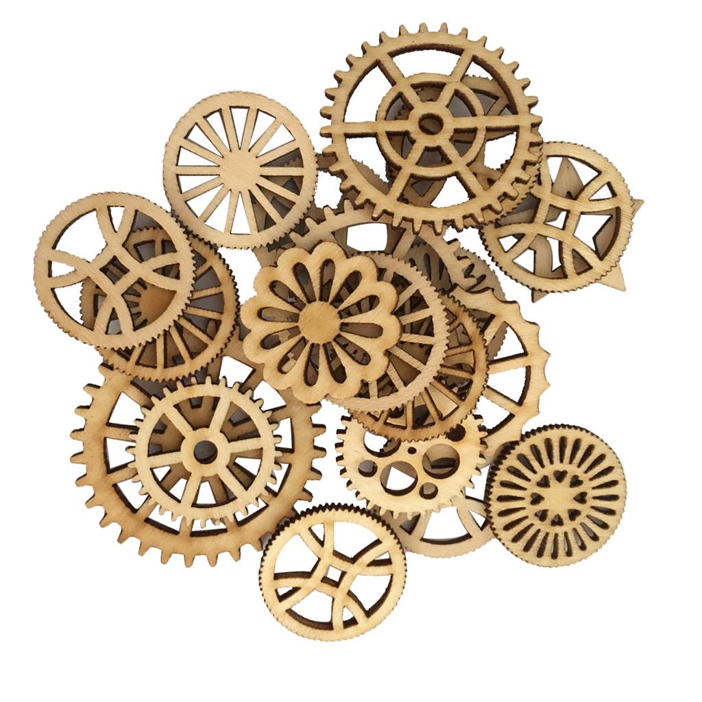 Hollow Gear Wood Pieces