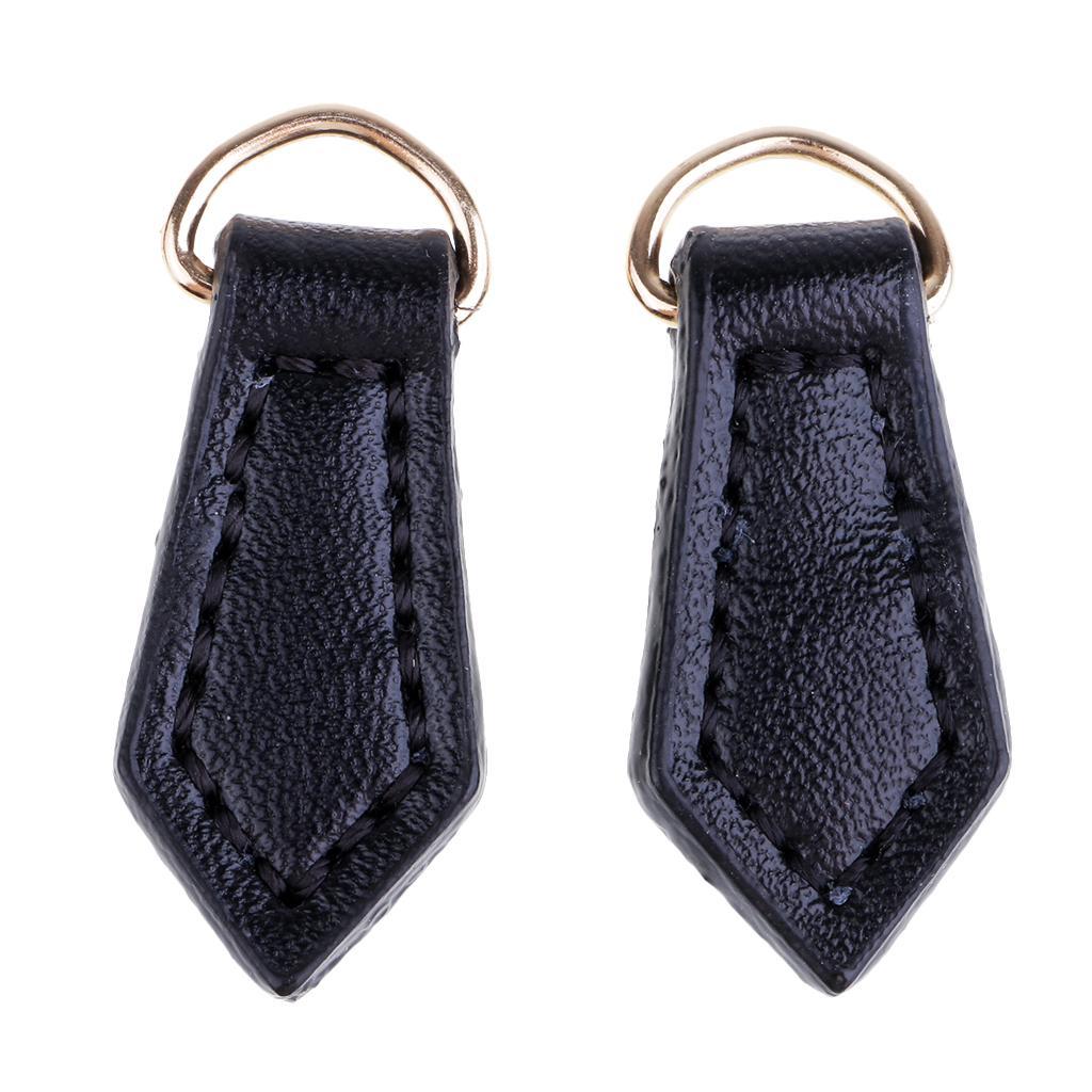 2Pcs Leather Zip Zipper Puller Trouser Bag Replacement Broken Jacket Repair | eBay