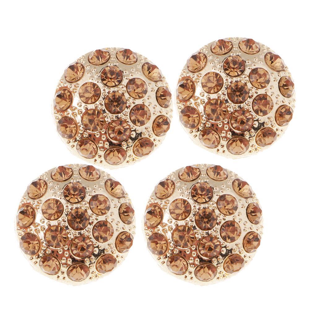 Charmant Clair Cristal Strass Tige Argent Boutons de 30 mm à Coudre Craft