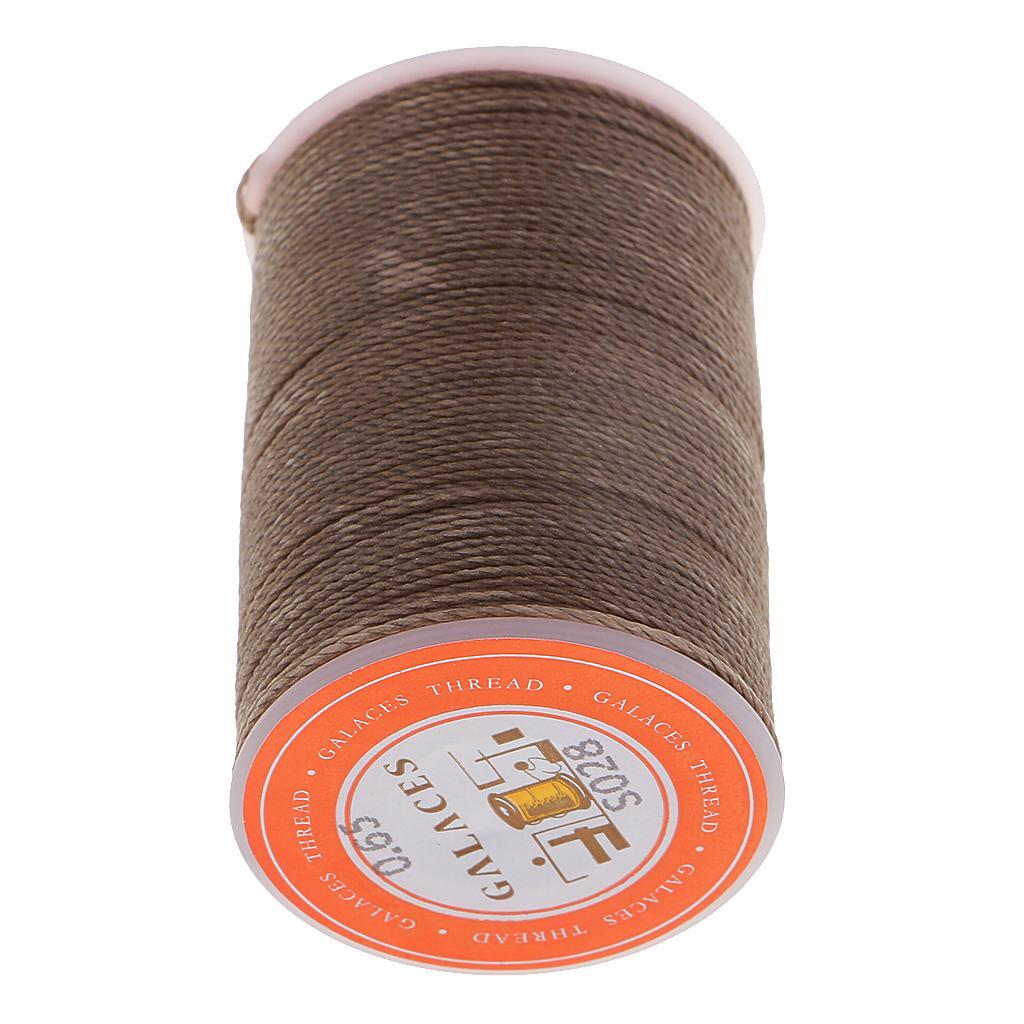 Waxed Polyester Thread for Leather Clothes Shoes Bags Sewing Stitching 0.65mm - Picture 18 of 29