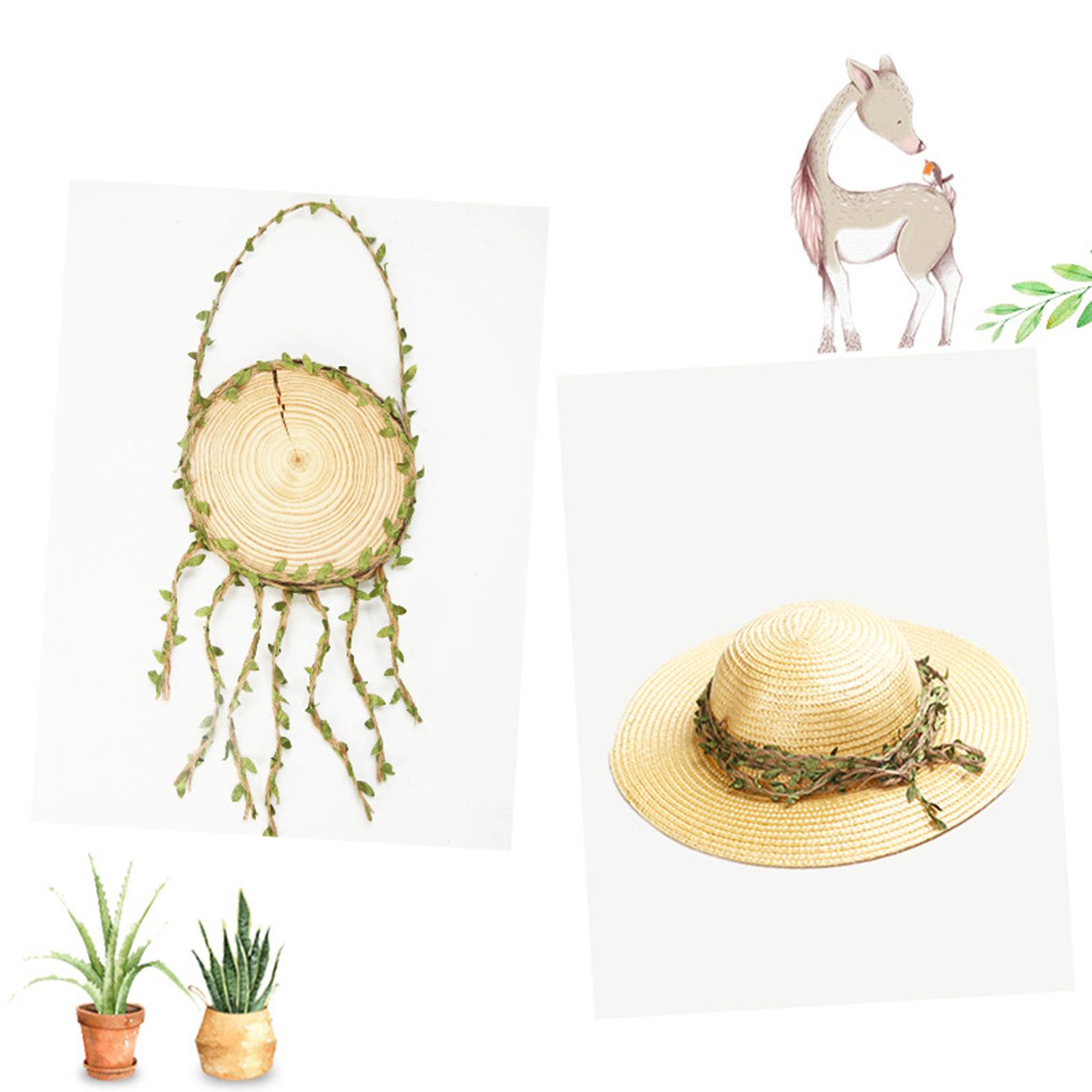 10M Leaf Ribbon Garland Leaf Twine for Party Christmas Wreaths gold