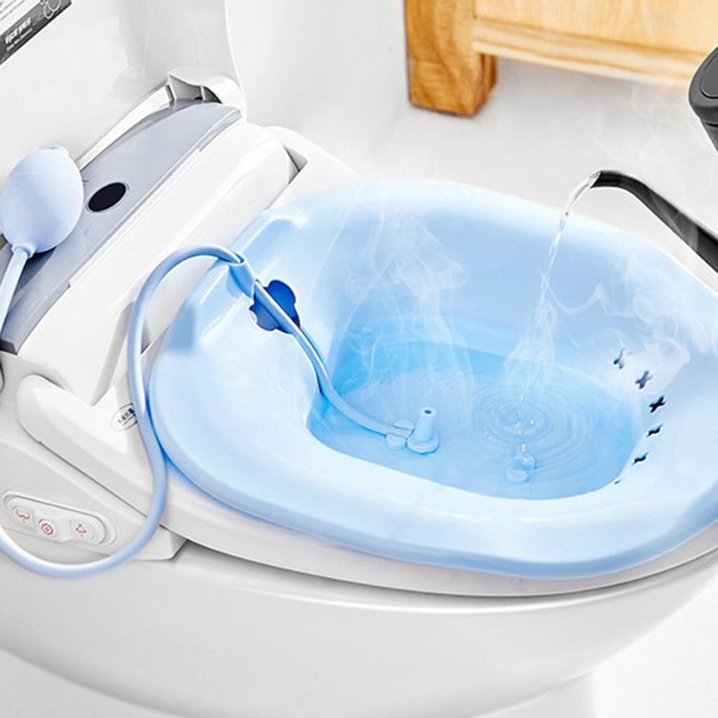 Sitz Bath with Flusher for Hemorrhoids Postpartum Post-Episiotomy