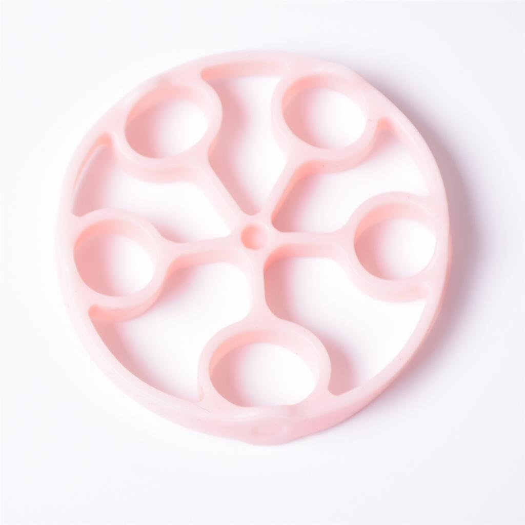 3Pcs Silicone Hand Finger Grip Ring Muscle Power Training Exercise Pink 20LB