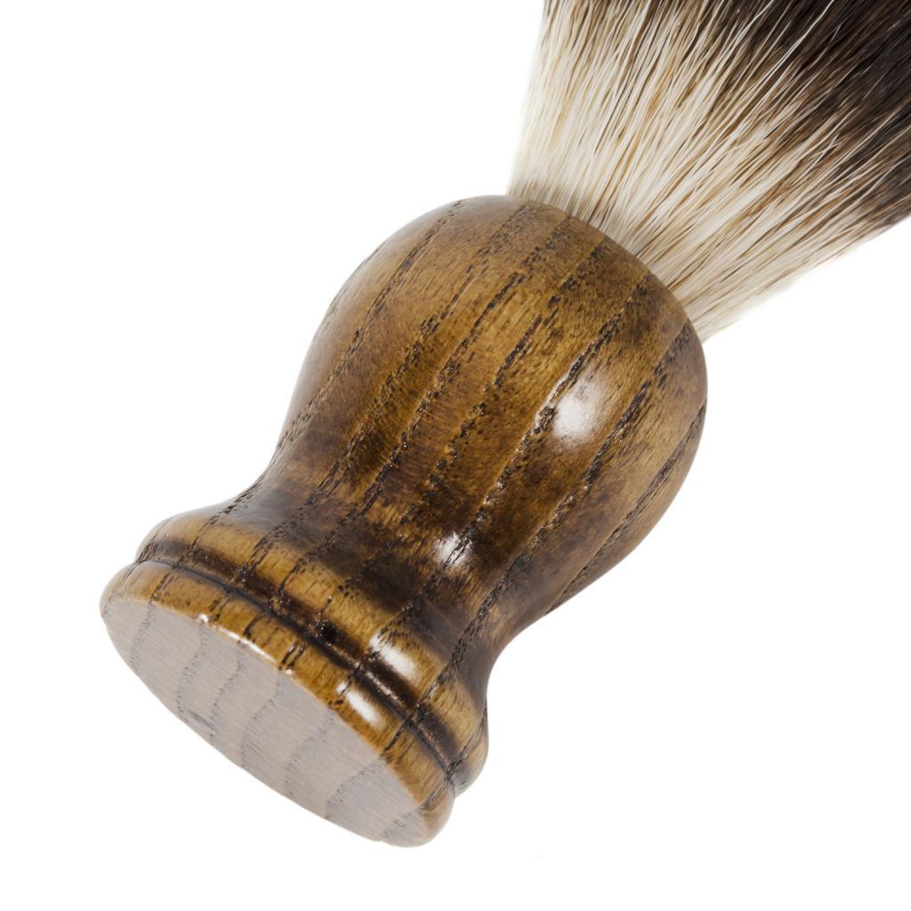Salon Barber Bristle Shaving Brush Mens Facial Beard Mustache Foam Brush
