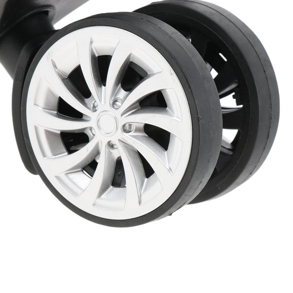 2 Pair Luggage Suitcase Mute Swivel Wheels Replacement Trolleys Casters A57#